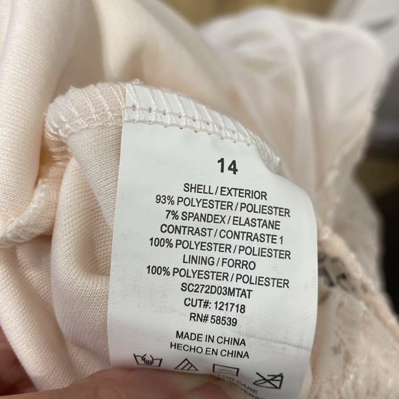 🌺HOST PICK🌺 Speechless Blush Layered Tulle and Lace Dress |Size 14 girls - Picture 12 of 12